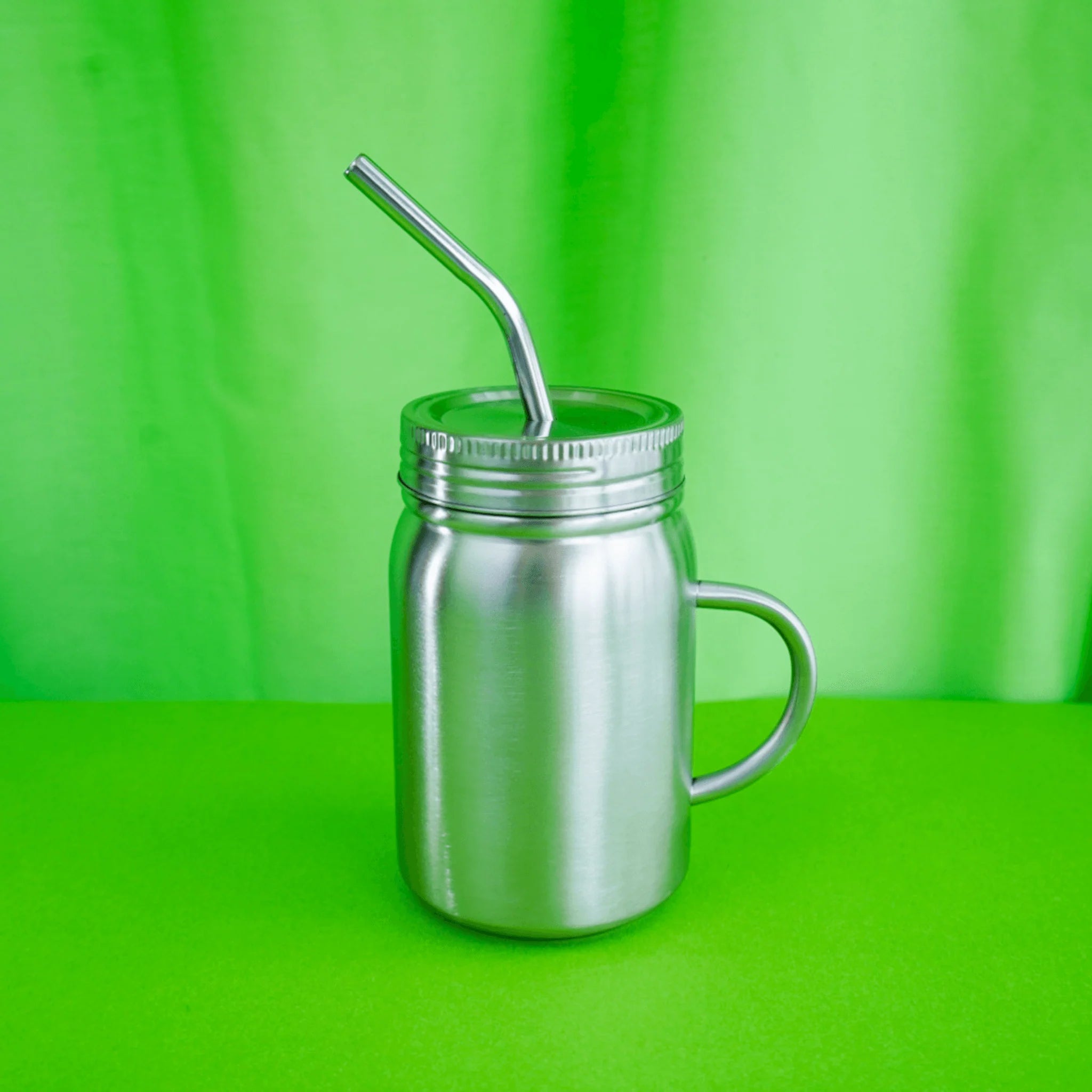 Mindful Mealtime Kids Stainless Steel Double Walled Smoothie Cup With Handle 500ml