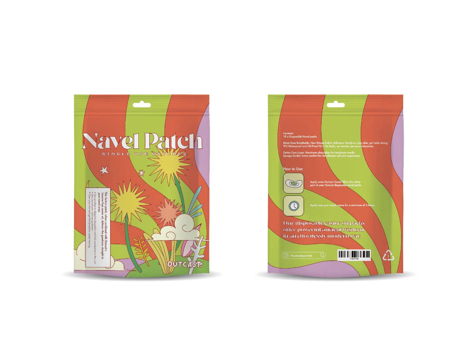 Outcast Disposable Navel Patches (10 pack)