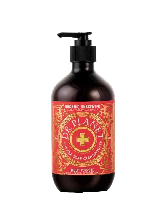 Dr Planet Organic Castile Soap - 500ml Pump bottle