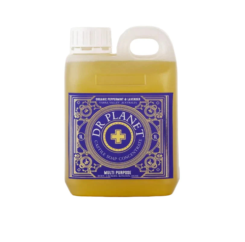 Dr Planet Organic Castile Soap - 1L Refill bottle