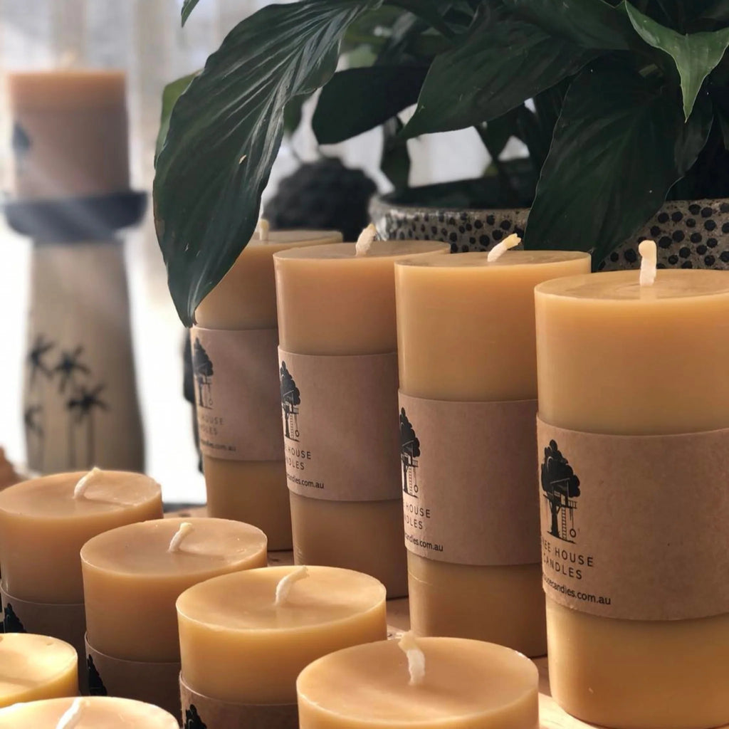 Tree House Candles Extra Large Beeswax Pillar Candle