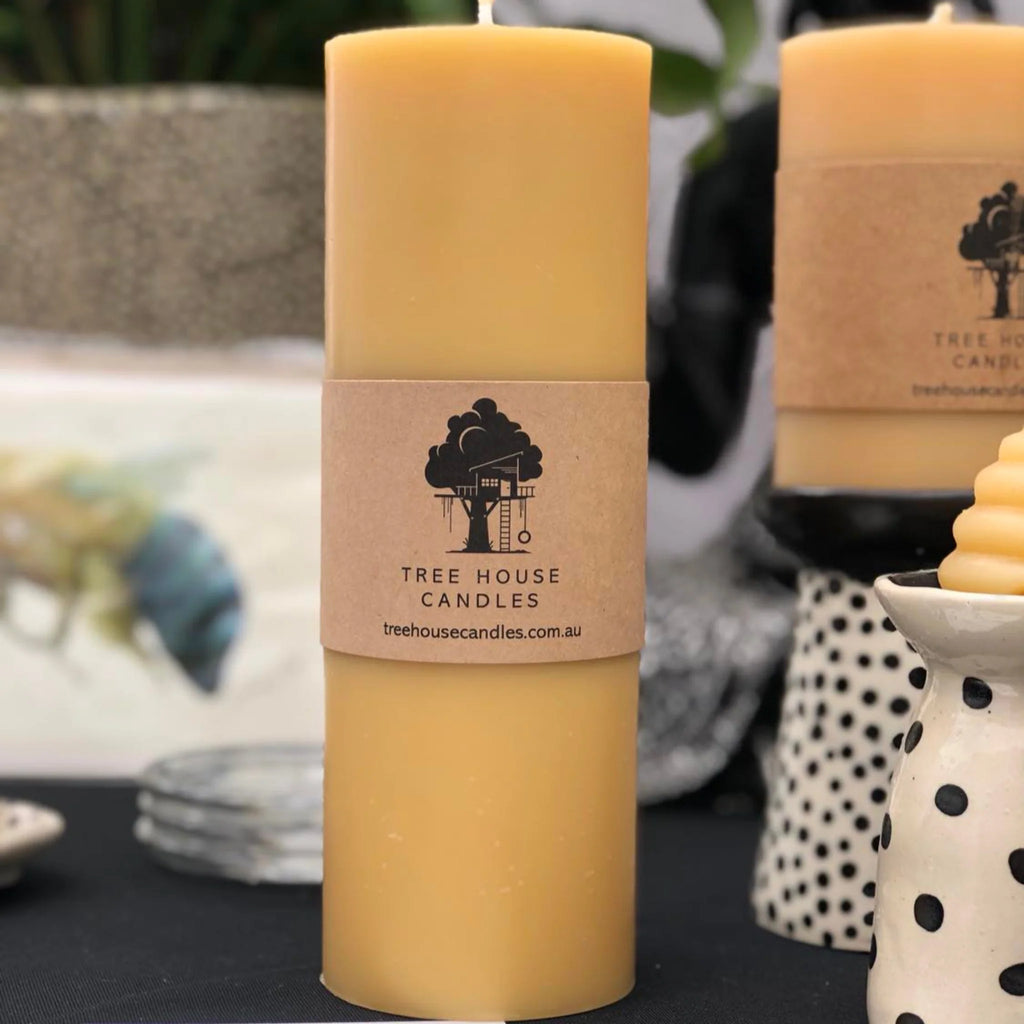 Tree House Candles 3XL Beeswax Pillar Candle