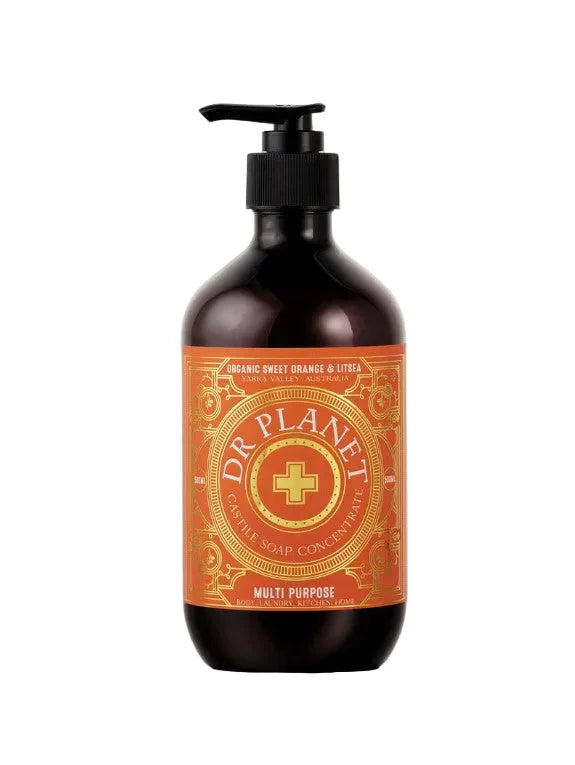 Dr Planet Organic Castile Soap - 500ml Pump bottle