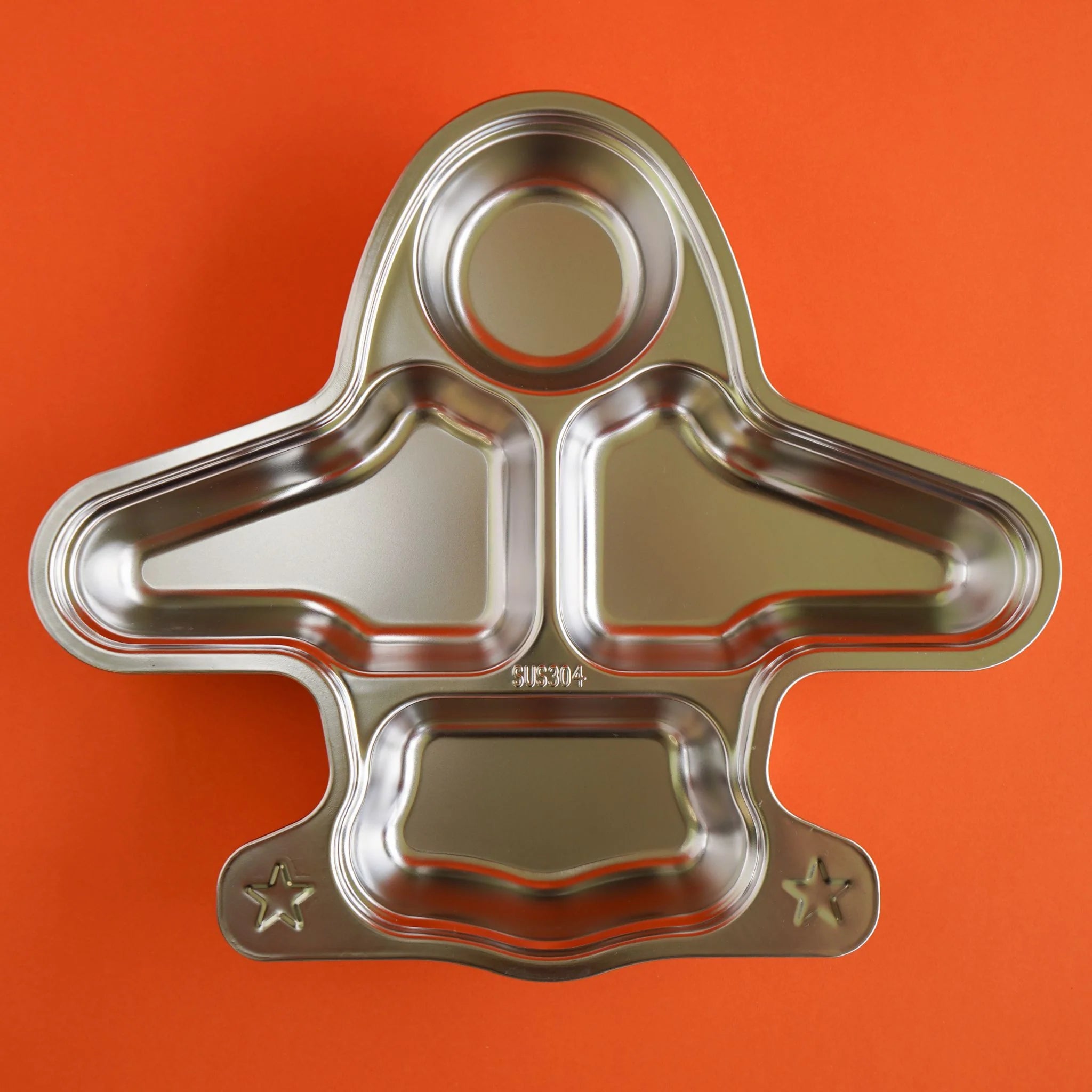 Mindful Mealtime Stainless Steel Plane Section Plate
