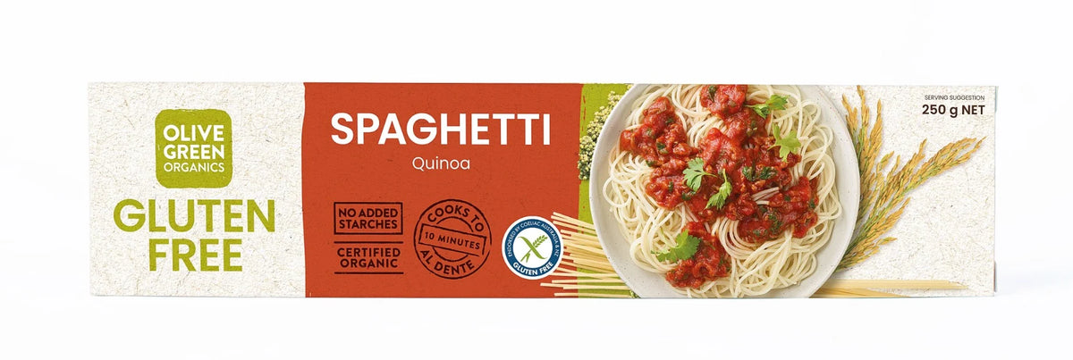 Olive Green Organics Gluten Free Pasta Quinoa Spaghetti 250g