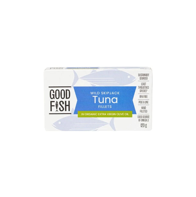 Olive Green Organics Good Fish Wild Skipjack Tuna in Extra Virgin Olive Oil