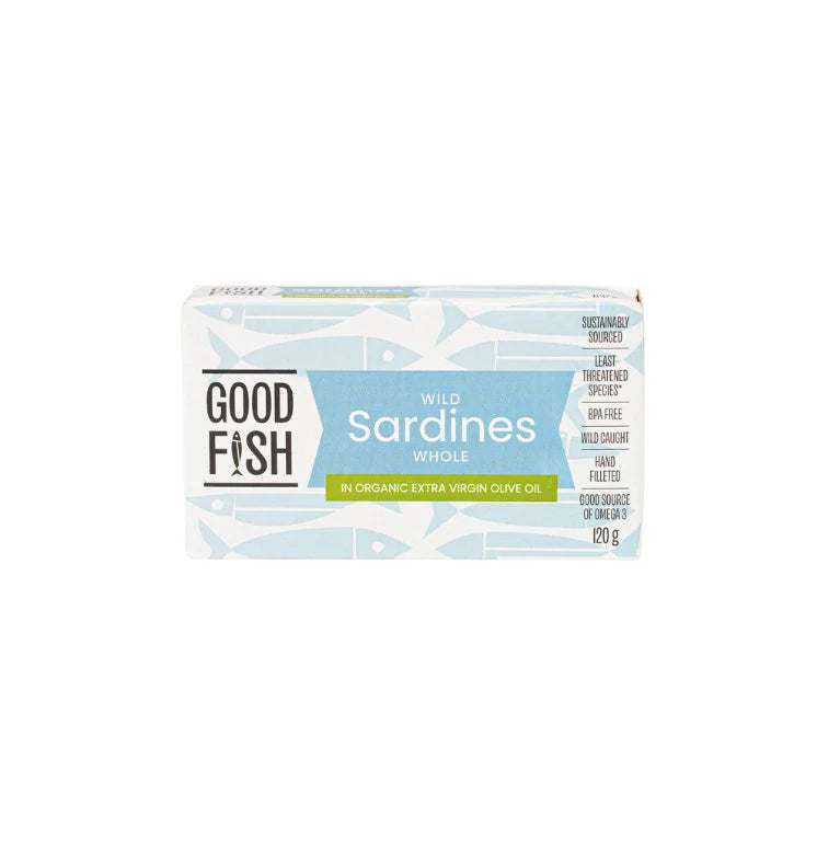 Olive Green Organics Good Fish Sardines in Extra Virgin Olive Oil