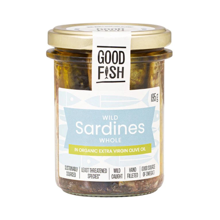 Olive Green Organics Good Fish Sardines in Extra Virgin Olive Oil