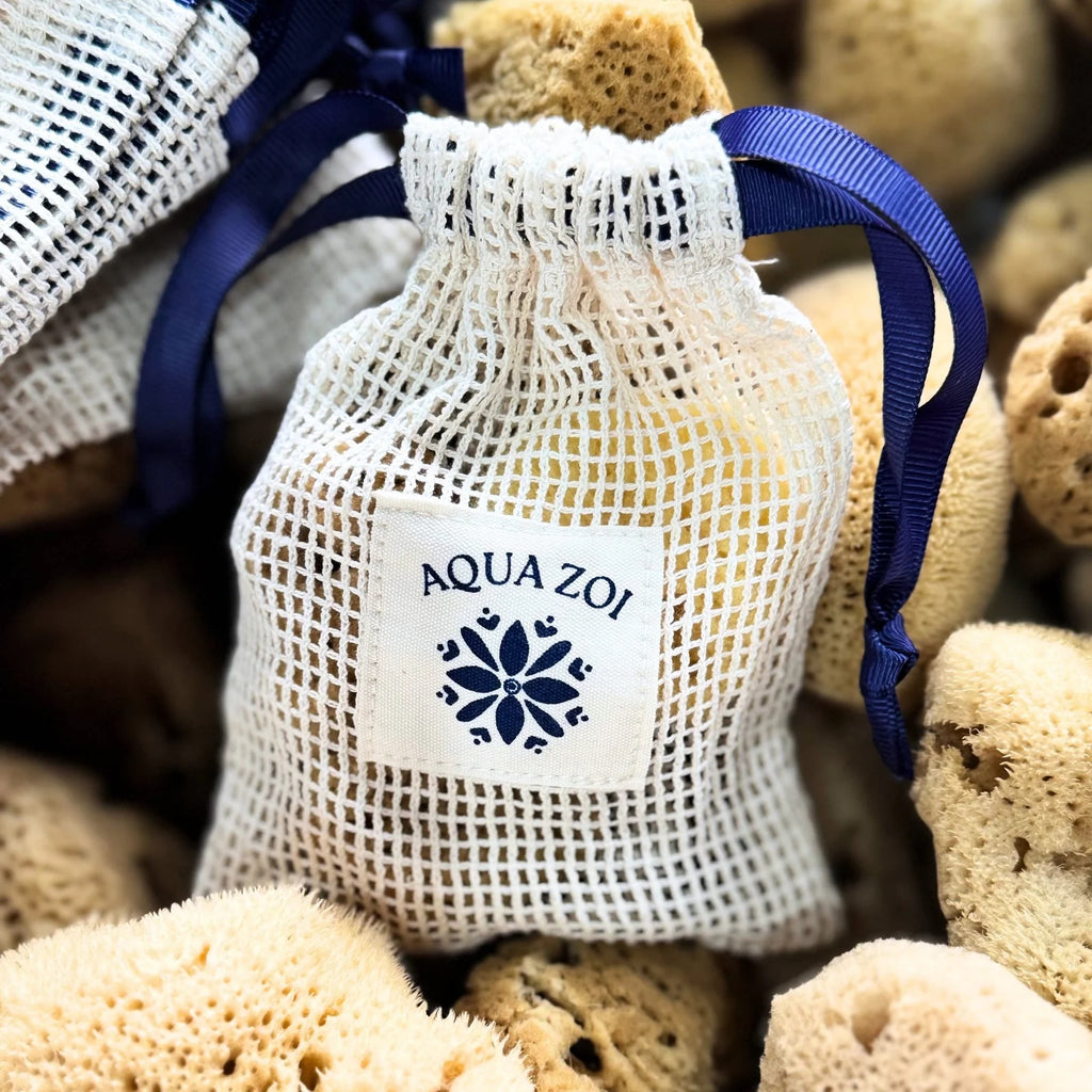 Aqua Zoi Fino Facial Sponge | Natural Sea Sponge for Sensitive Skin