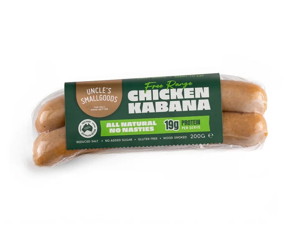 Uncles Smallgoods Natural Chicken Kabana 200g