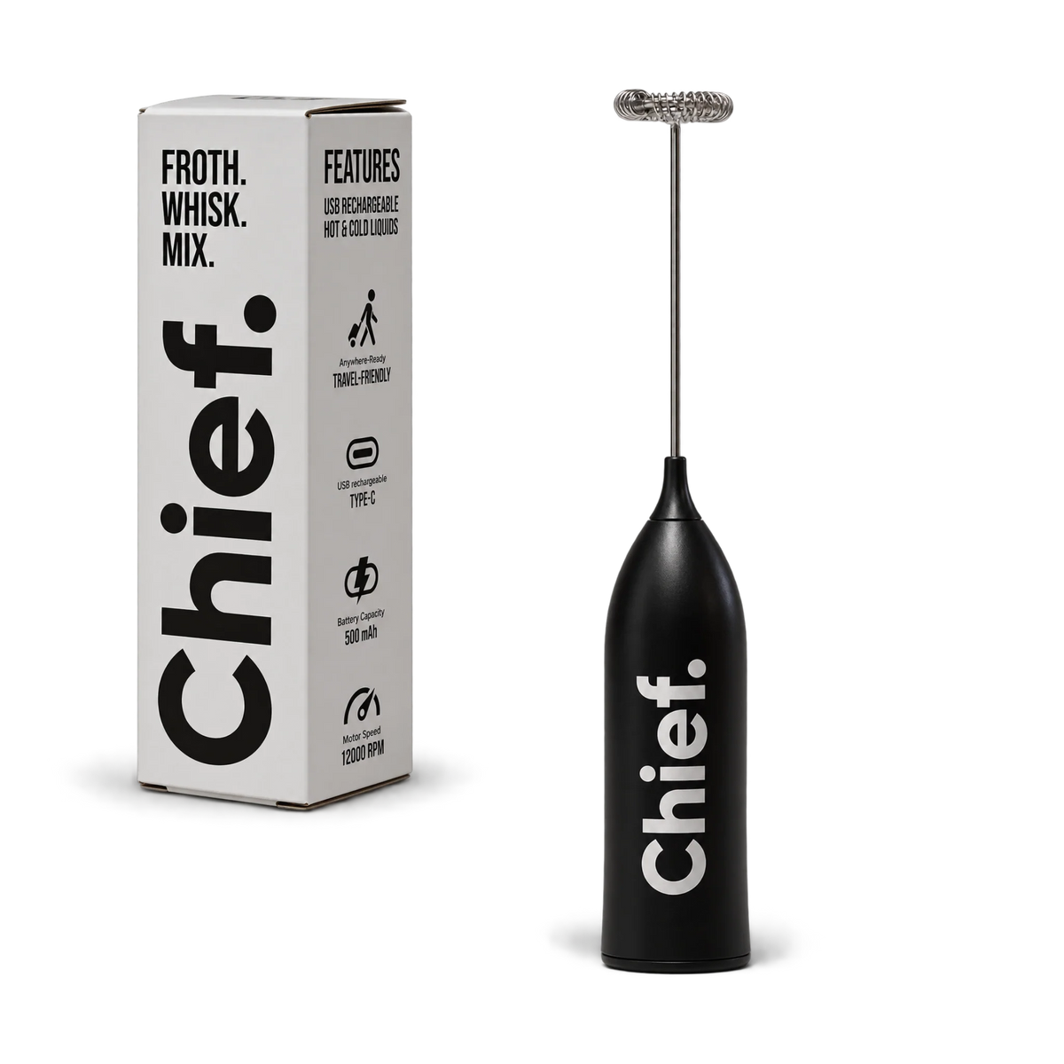 Chief Rechargeable Mini Electric Stirrer and Frother