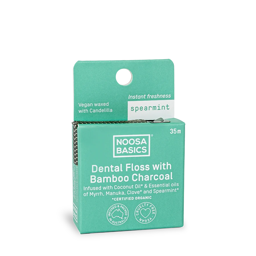 Noosa Basics Bamboo Charcoal Dental Floss - Spearmint