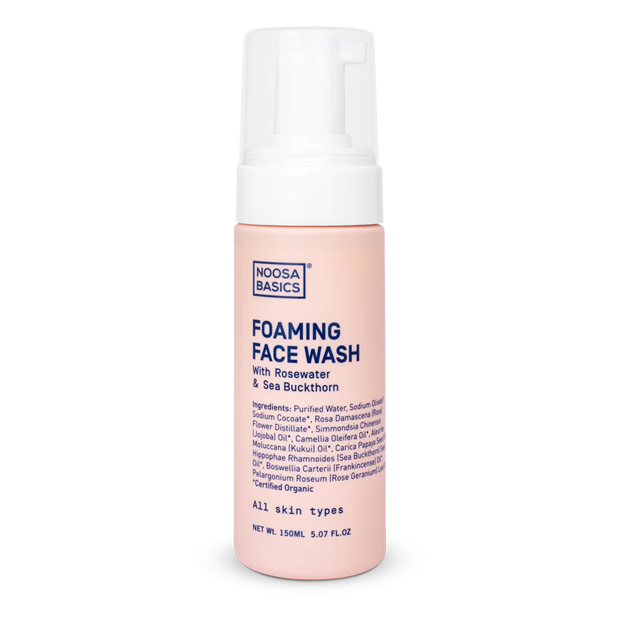 Noosa Basics Foaming Face Wash With Rosewater & Sea Buckthorn