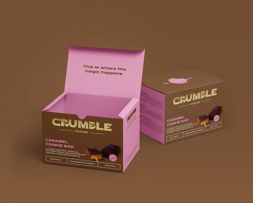 Crumble Charms Caramel Cookie Bar (2 Pack)