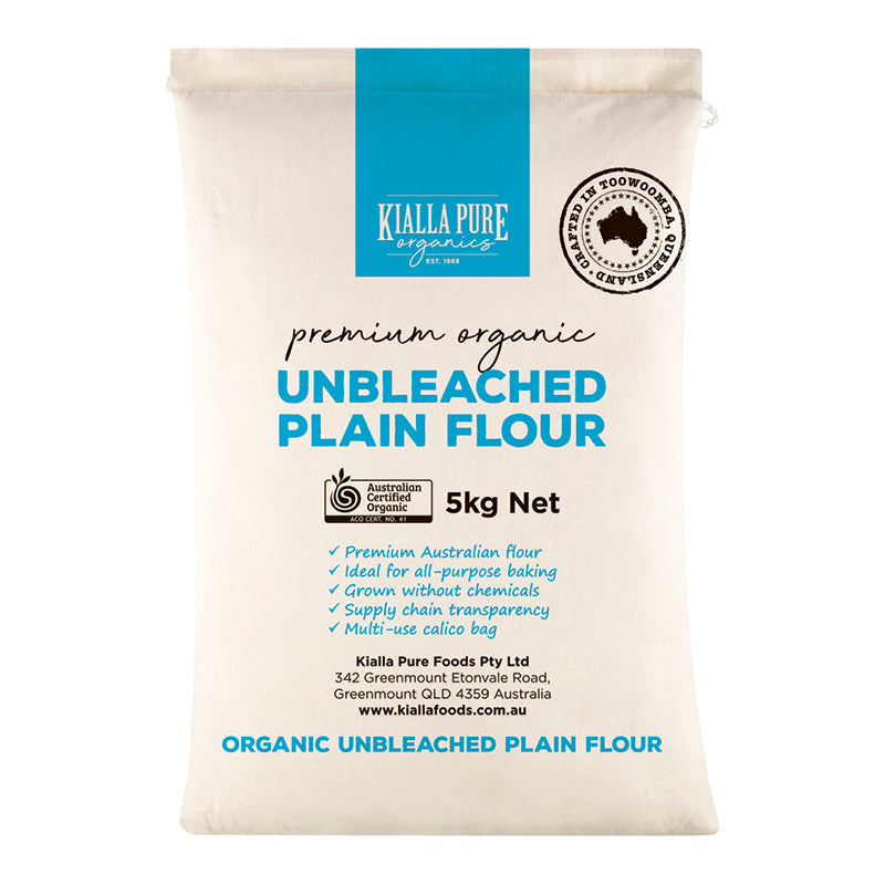 Kialla Pure Organics Organic Unbleached Plain Flour 5kg
