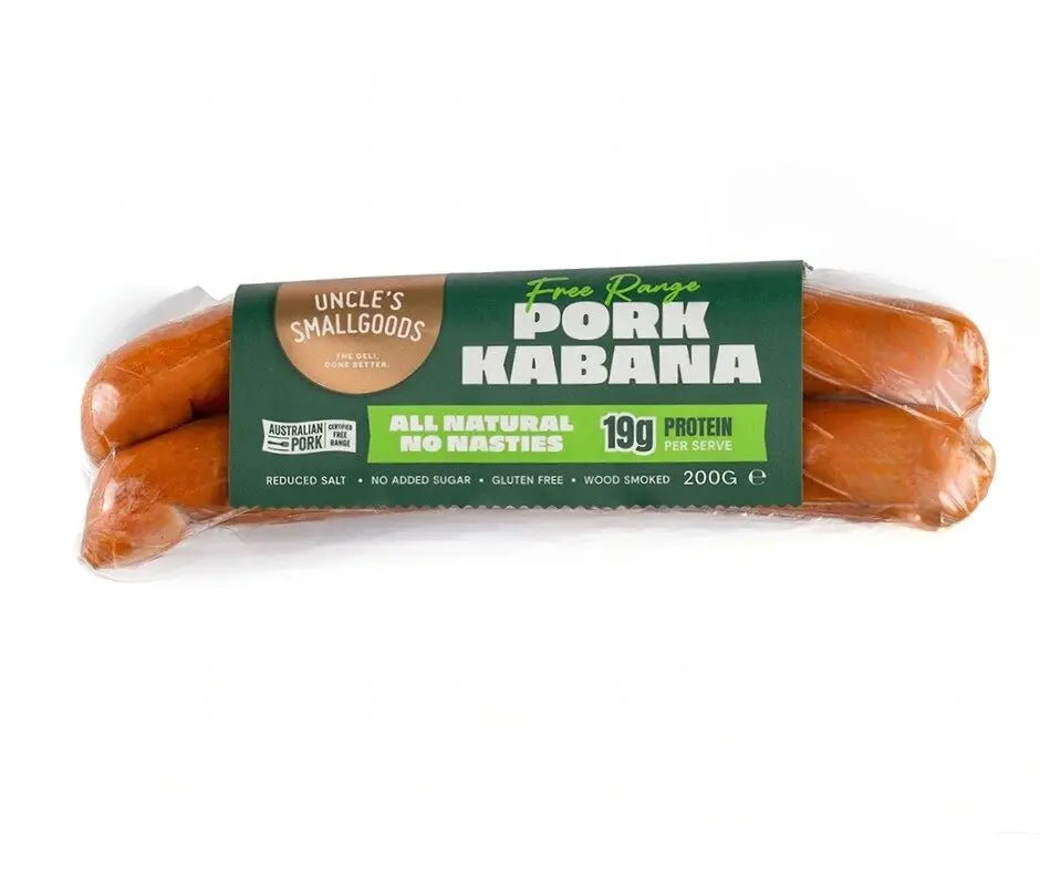 Uncles Smallgoods Natural Pork Kabana 200g