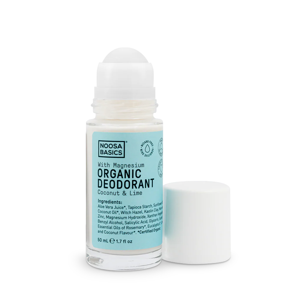 Noosa Basics Roll On Deodorant with Magnesium / Bi-Carb Free - Coconut & Lime