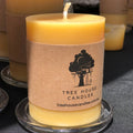Tree House Candles Medium Beeswax Pillar Candle