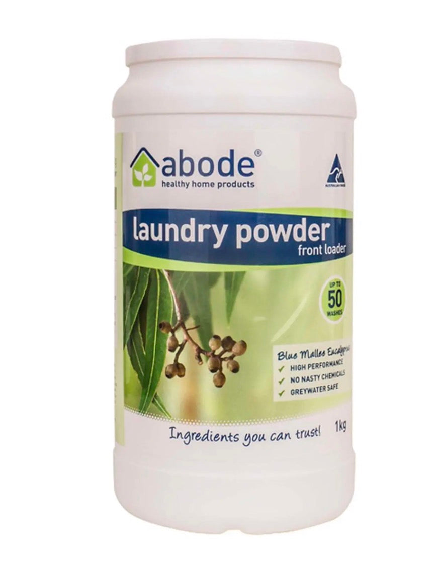 Abode Front & Top Loader Eucalyptus Laundry Powder 1kg