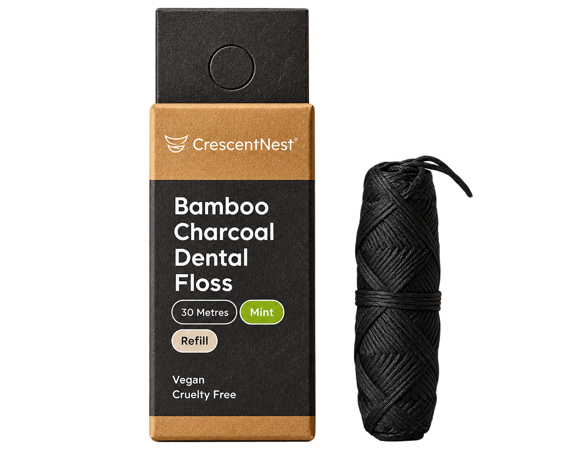 Crescent Nest Bamboo Charcoal Dental Floss Refill