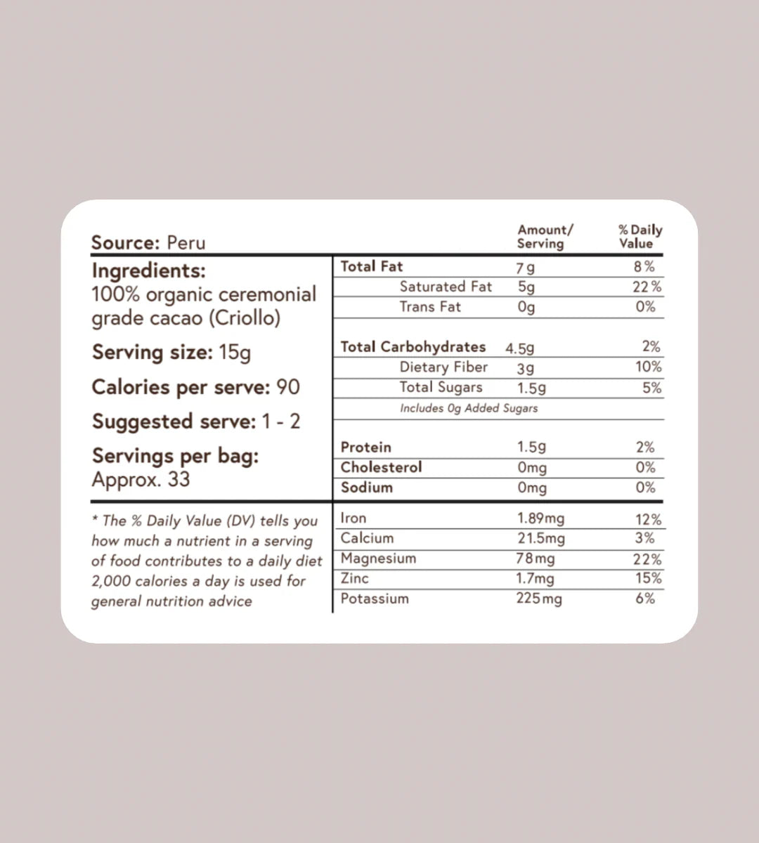 Cacao Collective Ceremonial Cacao - 250g