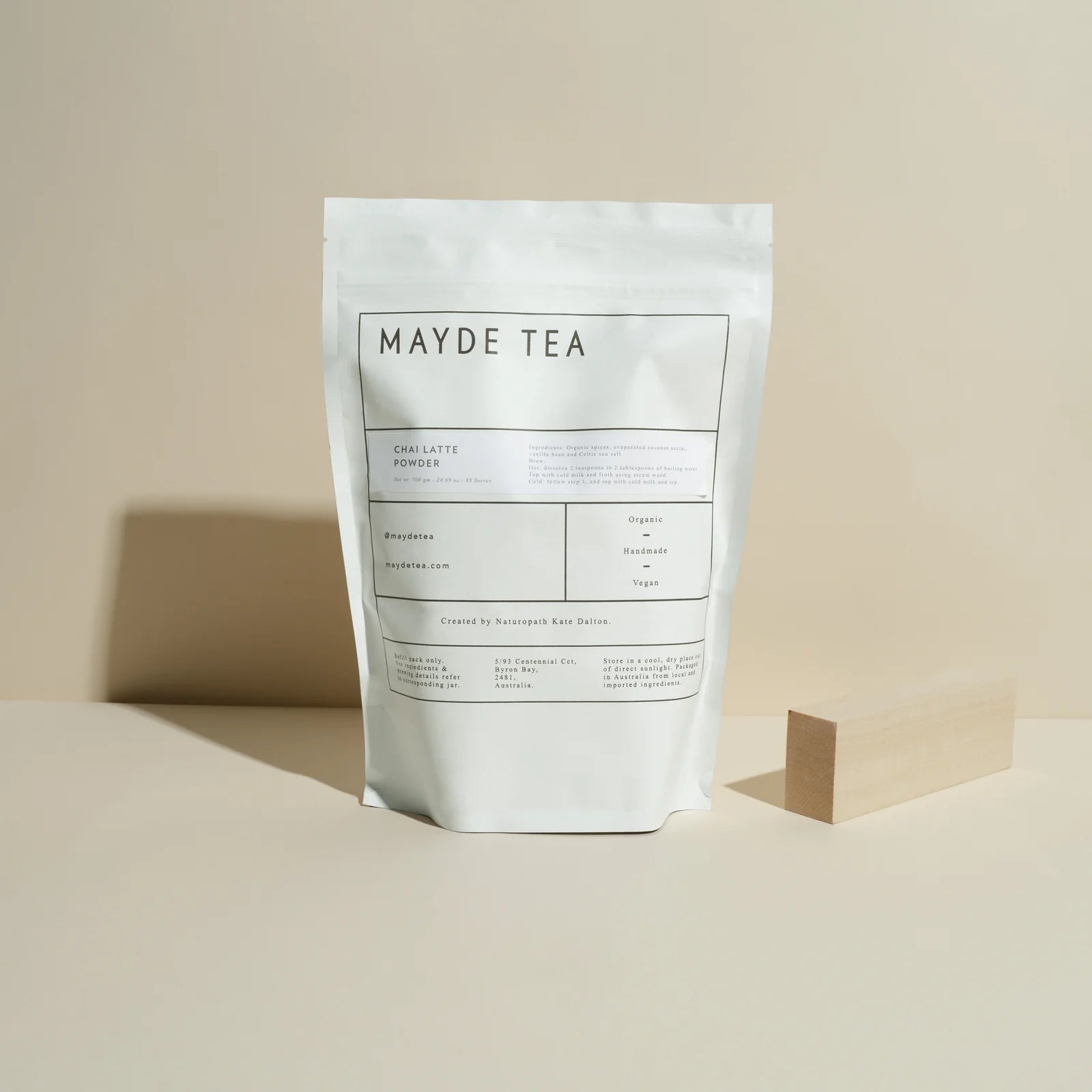 Mayde Tea Chai Latte Powder Refill - 700g