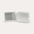 Seed & Sprout Rectangle Stainless Steel and Glass Containers 3pk